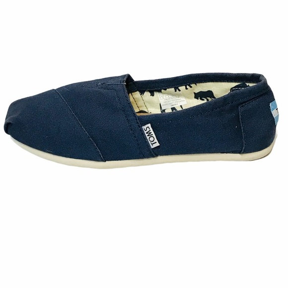 Toms classic‎ canvas slip on navy size 6 women’s - Picture 6 of 7